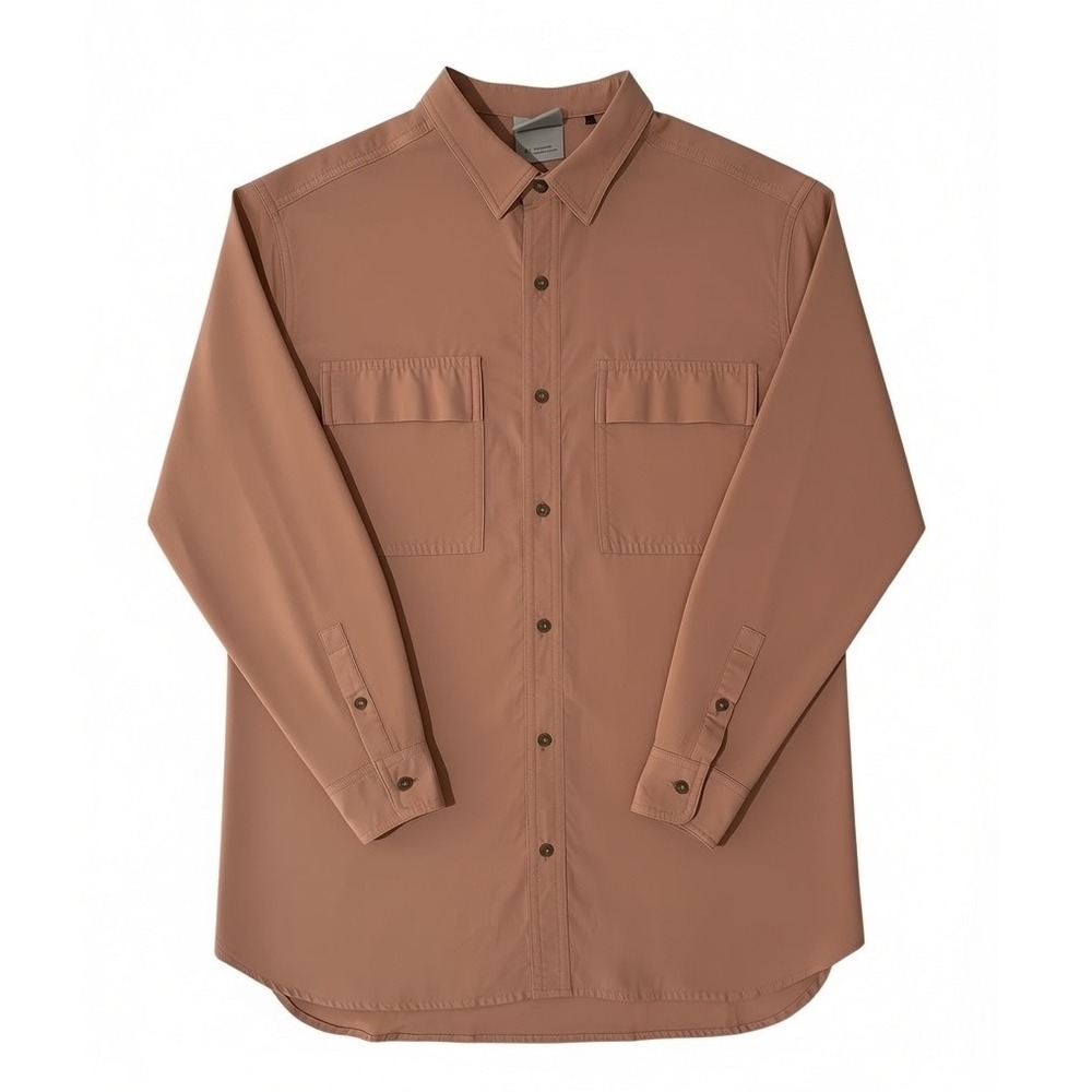 Prana Button Down Shirt Clay Medium Womens